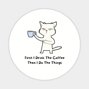 Coffee Cat Magnet